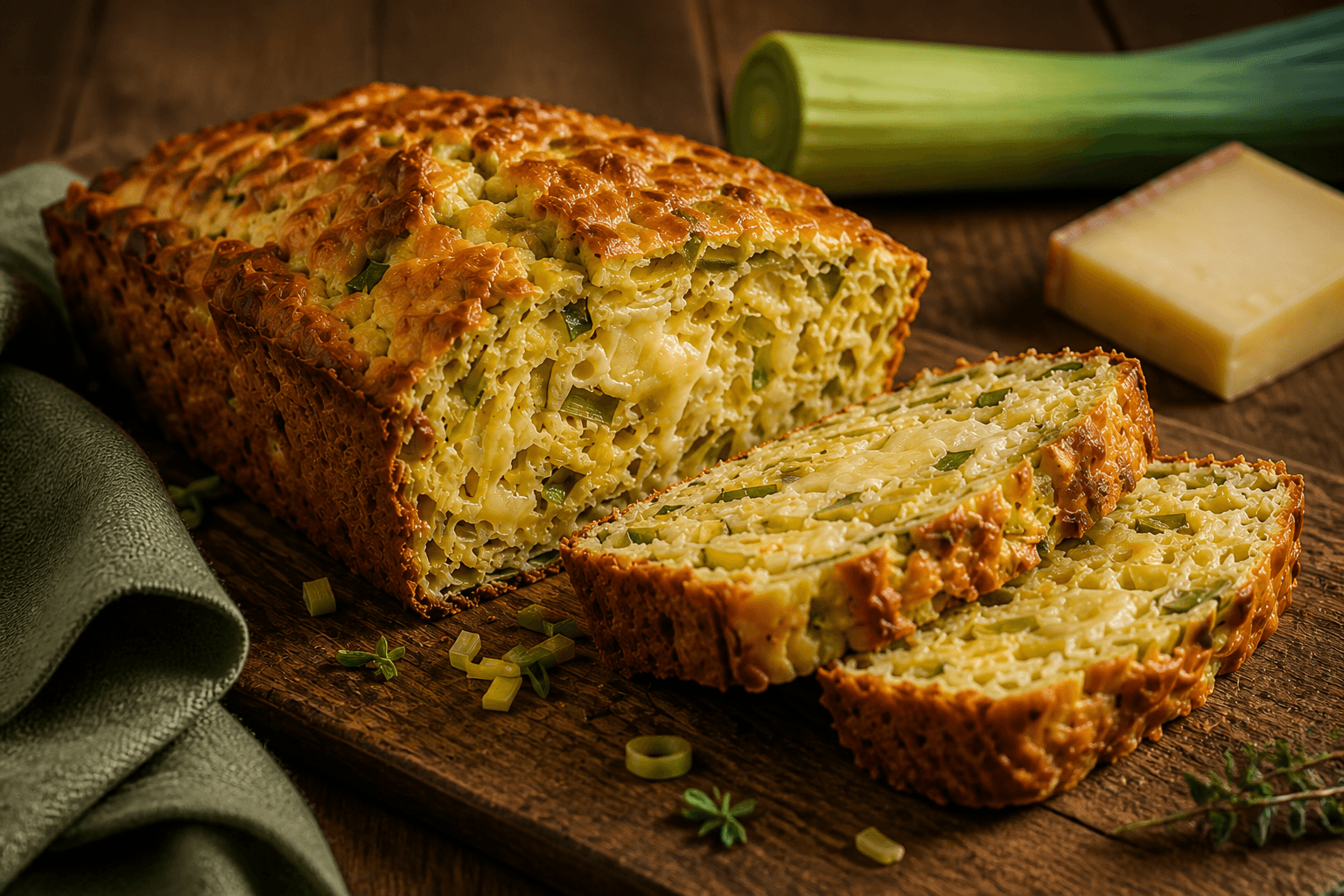 Cake poireau & comté